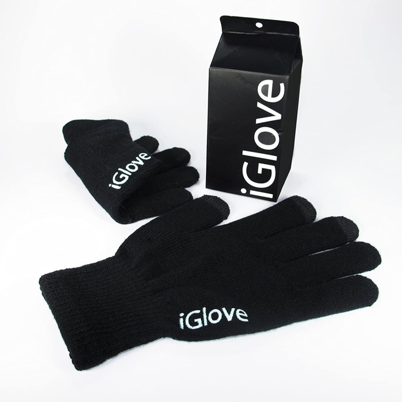 Сенсорні рукавички зимові iGlove для смартфонів універсальний розмір чорні фото - 3