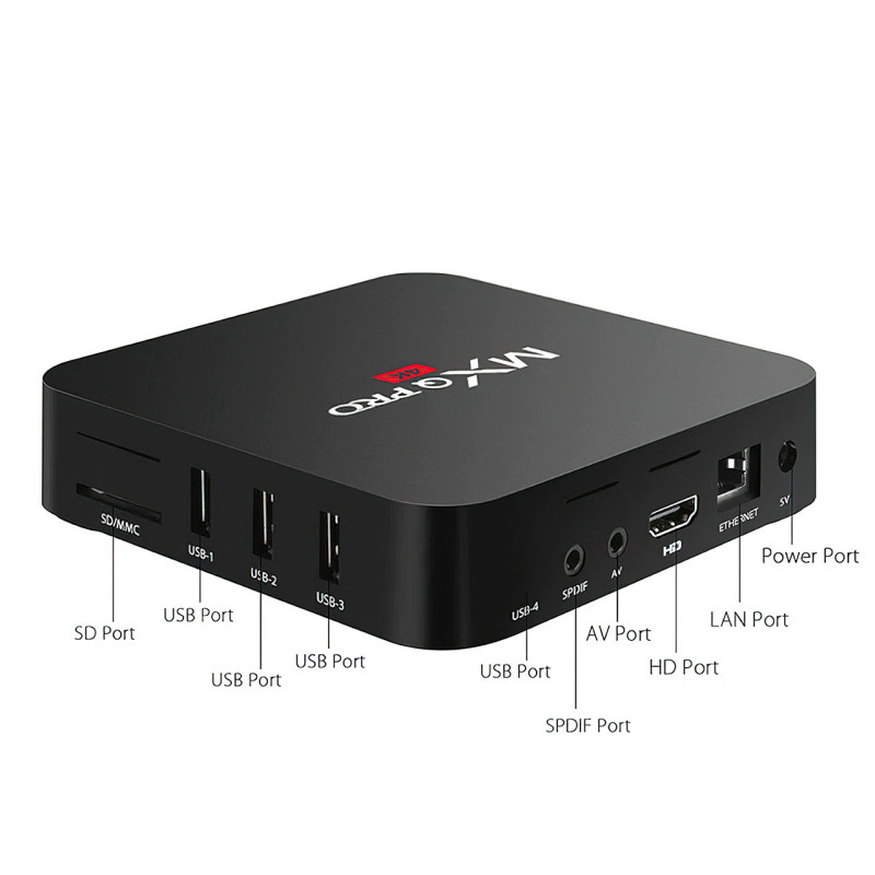 Смарт-TV-приставка TV-BOX MXQ Pro 4K, 1 ГБ ОЗП, 8 Гб HDD, Android фото - 5