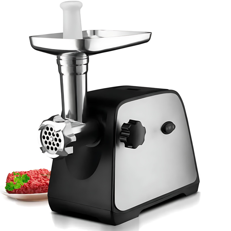 Мясорубка электрическая 3 в 1 Domotec MS-2027, 4500 Вт, реверс, соковыжималка, овощерезка, насадки для колбас и кеббе фото - 7