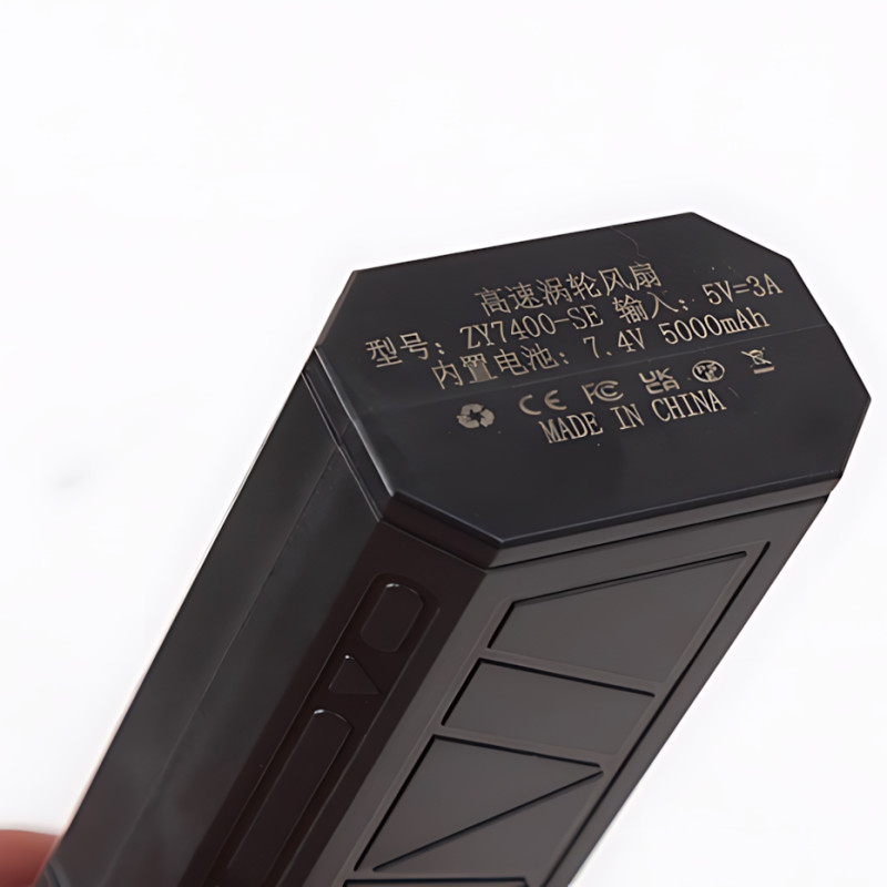 Акумуляторний турбовентилятор Mini Jet Fan ZY7400-SE-PRO — 5000 мА·год, 39,5 м/с, магнітна насадка, USB фото - 6