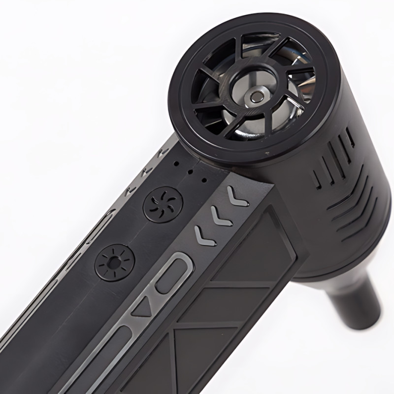 Акумуляторний турбовентилятор Mini Jet Fan ZY7400-SE-PRO — 5000 мА·год, 39,5 м/с, магнітна насадка, USB фото - 9