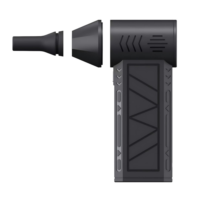 Акумуляторний турбовентилятор Mini Jet Fan ZY7400-SE-PRO — 5000 мА·год, 39,5 м/с, магнітна насадка, USB фото - 2