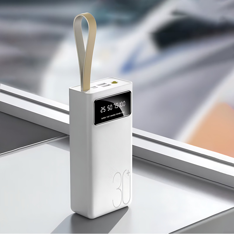 Power Bank Viaking YM-511 Quick Charging 50000 mAh 10.5W, пауэрбанк с LED-индикатором, фонариком, быстрой зарядкой, typeC + 2 USB фото - 7