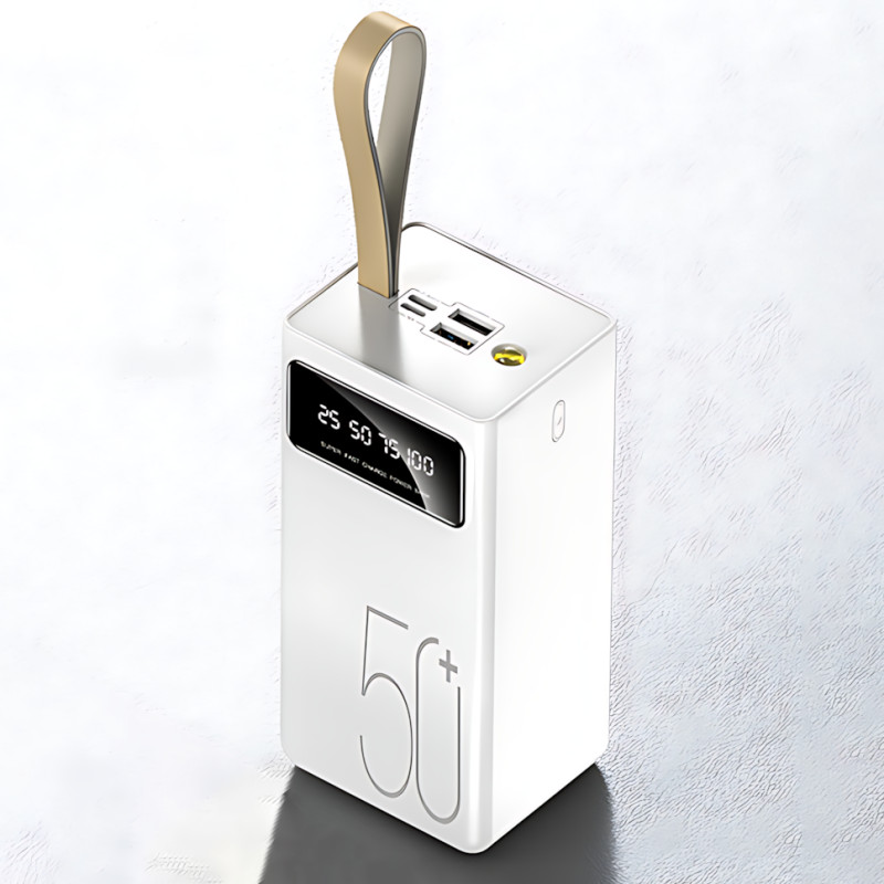 Power Bank Viaking YM-511 Quick Charging 50000 mAh 10.5W, пауэрбанк с LED-индикатором, фонариком, быстрой зарядкой, typeC + 2 USB фото - 6