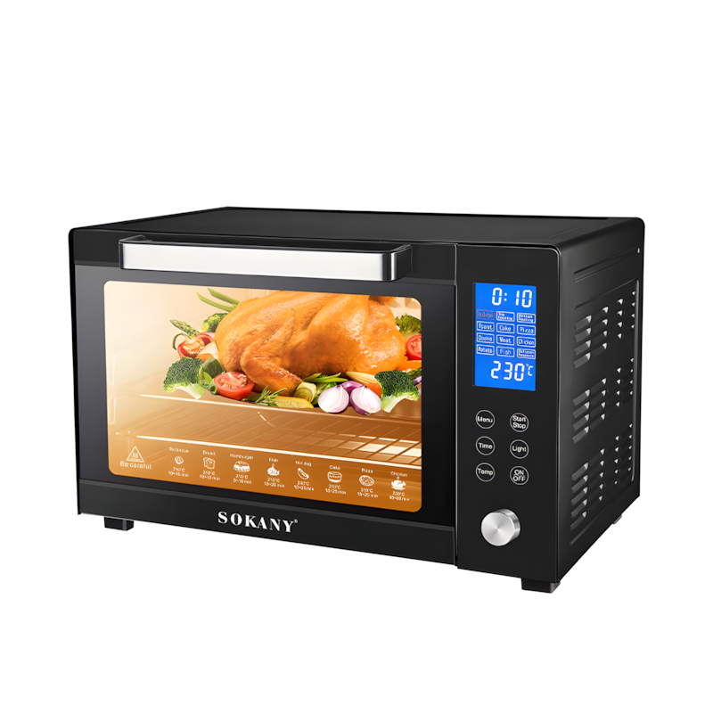Електрична настільна духовка Sokany SK-10011, 50 л, 1700 Вт, з грилем, конвекцією, роженом і таймером фото - 2