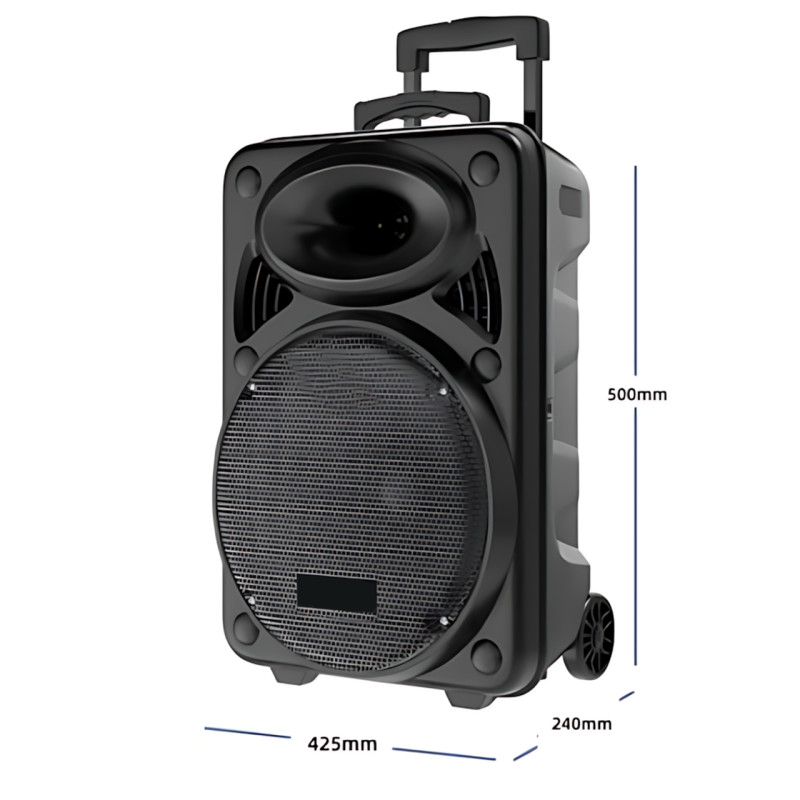 Портативна колонка Su-Kam BT 120D/212D+, 300 Вт, 7500 mAh, Bluetooth, 2 мікрофони, 12v/220v фото - 7