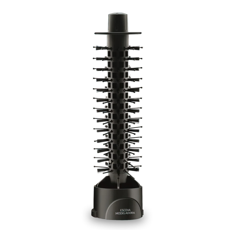 Фен-щетка для укладки волос Gemei GM-4828 с ионизацией, 1000 Вт, 3 насадки, с быстрым нагревом фото - 6