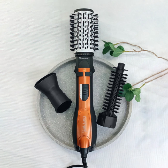 Фен-щітка для волосся БРАШ (Brush) з обертанням Gemei GM 4828 Ceramic pro