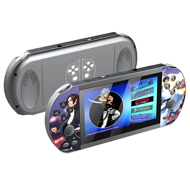 Игровая портативная консоль M7 4.3" IPS, 10000 игр,  2GB RAM + 64GB ROM, PSP PS1 N64, Linux EmuELEC, 1500 мАч фото - 4