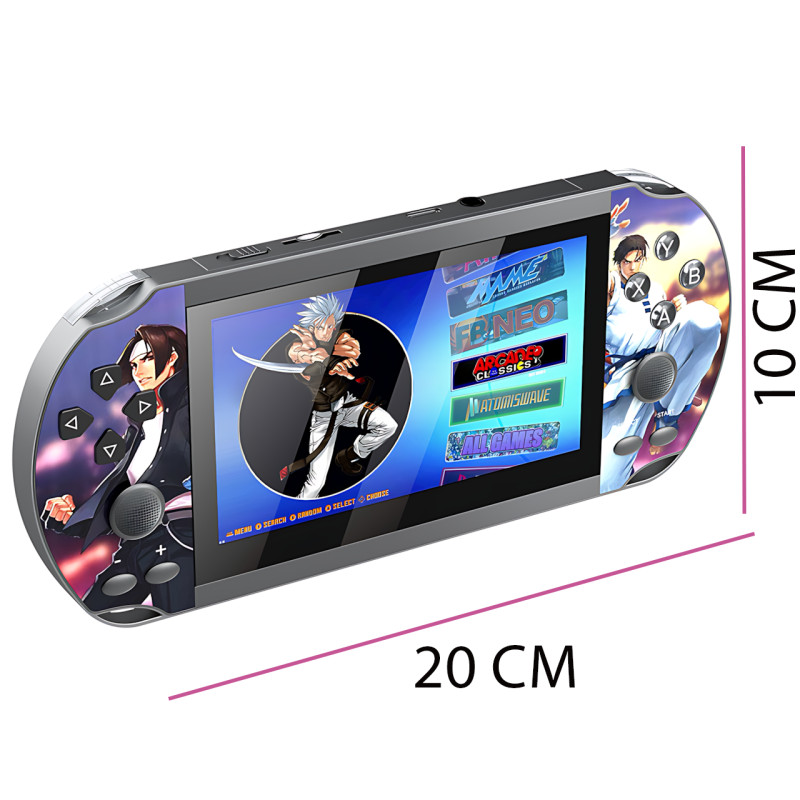 Игровая портативная консоль M7 4.3" IPS, 10000 игр,  2GB RAM + 64GB ROM, PSP PS1 N64, Linux EmuELEC, 1500 мАч фото - 6