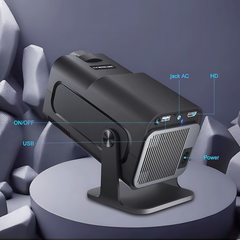 Мініпроєктор Magcubic HY320 4K — Wi-Fi 6, Bluetooth, Android 11, 390 ANSI фото - 4