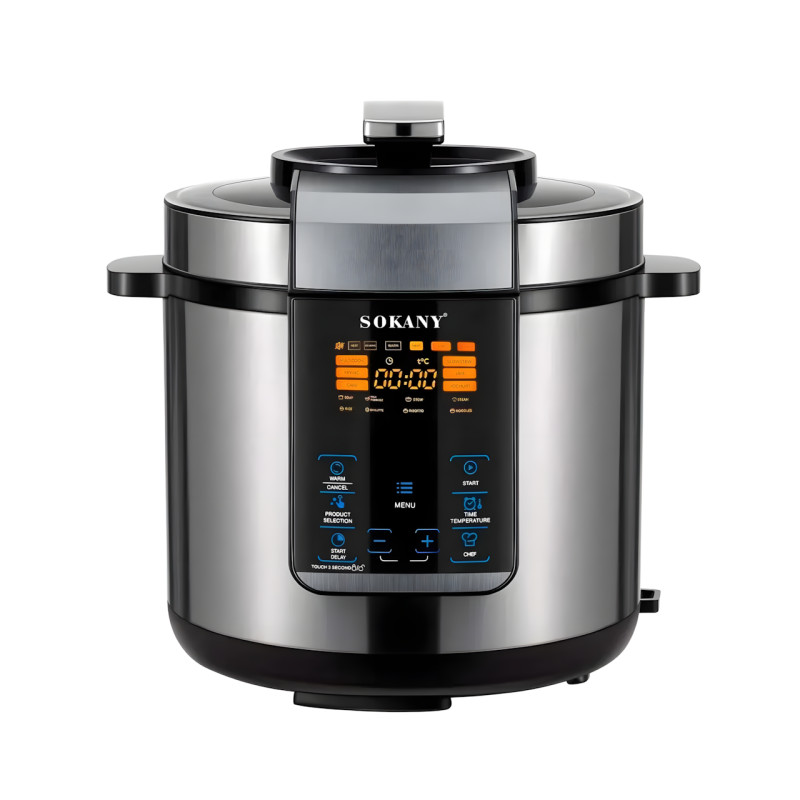 Мультиварка-скороварка Sokany SK-07055, 7 л, 15 програм, 1000 Вт, антипригарна чаша, підігрівання, таймер фото - 2