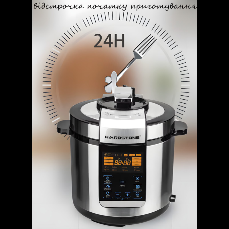 Мультиварка-скороварка Sokany SK-07055, 7 л, 15 програм, 1000 Вт, антипригарна чаша, підігрівання, таймер фото - 7