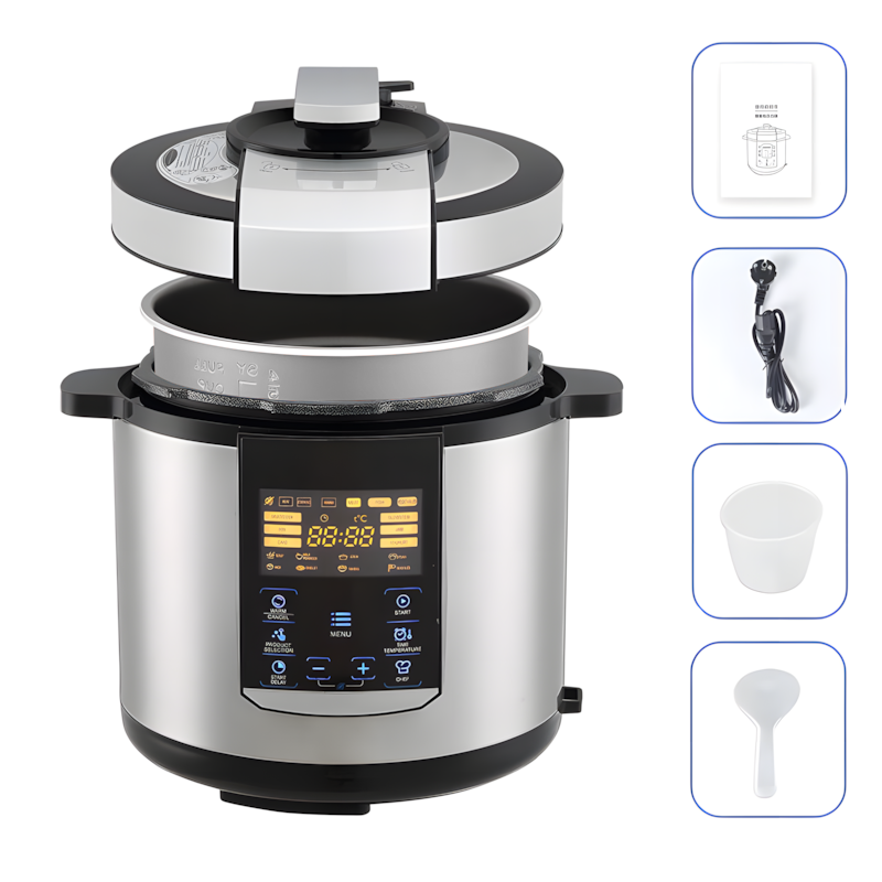 Мультиварка-скороварка Sokany SK-07055, 7 л, 15 програм, 1000 Вт, антипригарна чаша, підігрівання, таймер фото - 9