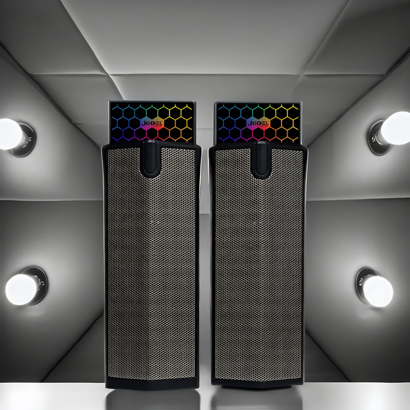 Саундбар JEDEL S562 – стерео 6 Вт, Колонки для PC 2.0 USB, RGB-подсветка, AUX фото - 8