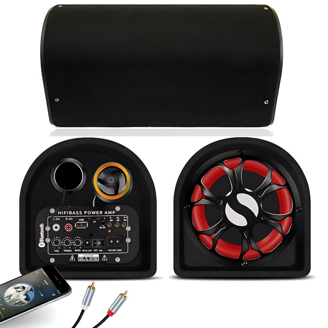 Активний саб 6" в машину, сабвуфер XPLOD BASS POWER у багажник із підсилювачем 500W, з Bluetooth, пультом ду