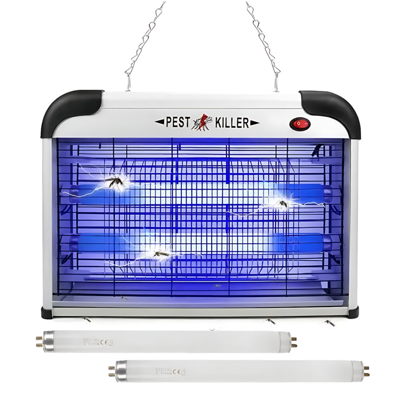 Електрична інсектицидна лампа-ловушка Pest Killer ZCTT-L12, 12 Вт, 220 В, 27×21×9 см, для комарів і мух фото - 5