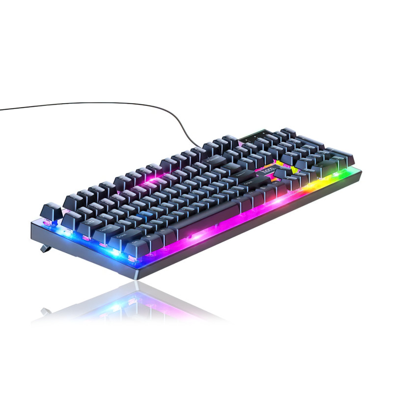 Игровая клавиатура с мышкой Hoco GM18, проводная, с RGB подсветкой, клавиатура 104 кнопки фото - 4