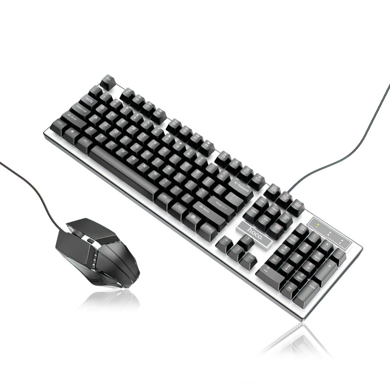 Игровая клавиатура с мышкой Hoco GM18, проводная, с RGB подсветкой, клавиатура 104 кнопки фото - 5