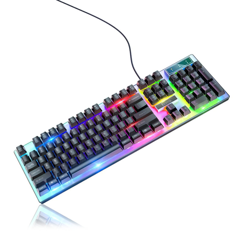 Игровая клавиатура с мышкой Hoco GM18, проводная, с RGB подсветкой, клавиатура 104 кнопки фото - 3