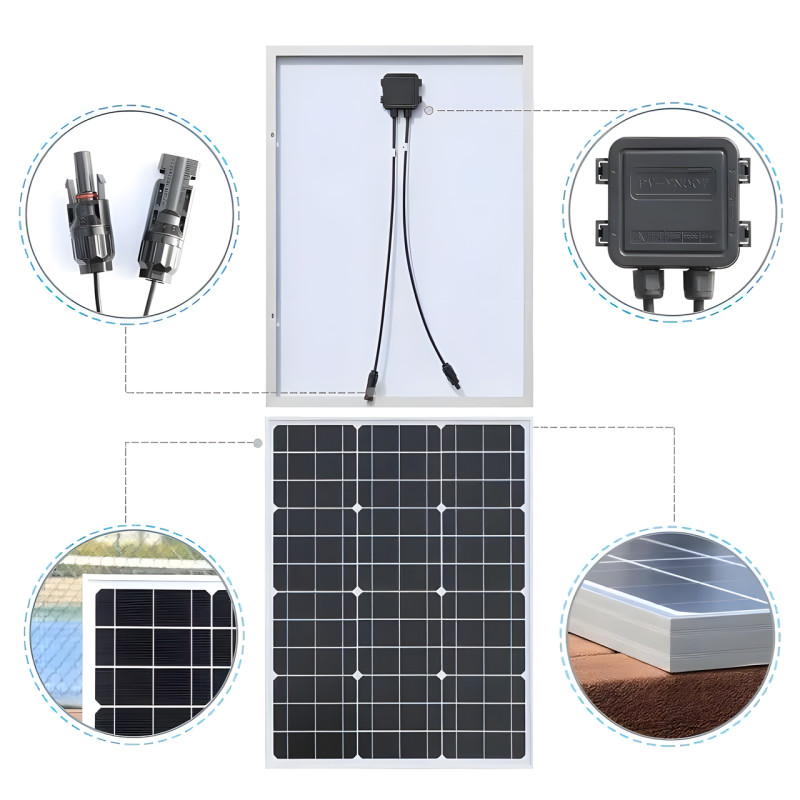 Сонячна панель UKC SA-170, 18v, 170 W 148*67*3 фото - 8