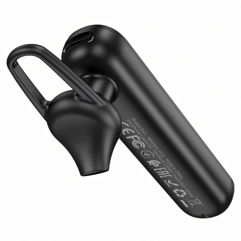 Bluetooth гарнітура HOCO E63, бездротова гарнітура хендсфри Diamond business BT зі звуковими підказками фото - 3