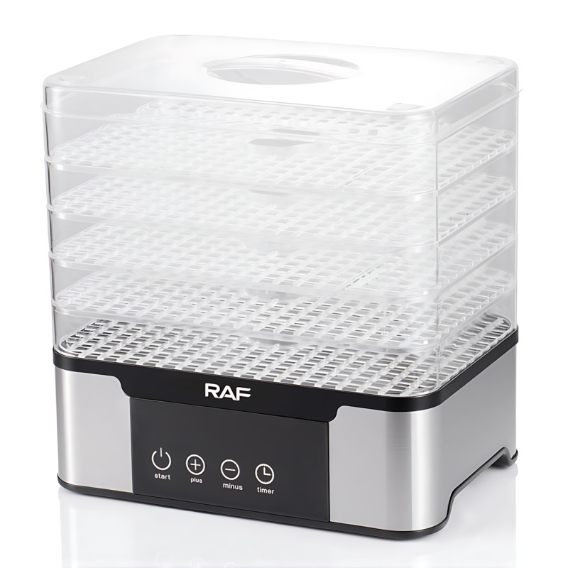 Дегидратор (сушилка) для фруктов RAF R.6801 350 Вт, 5 ярусов, регулировка температуры, нержавеющая сталь фото - 4