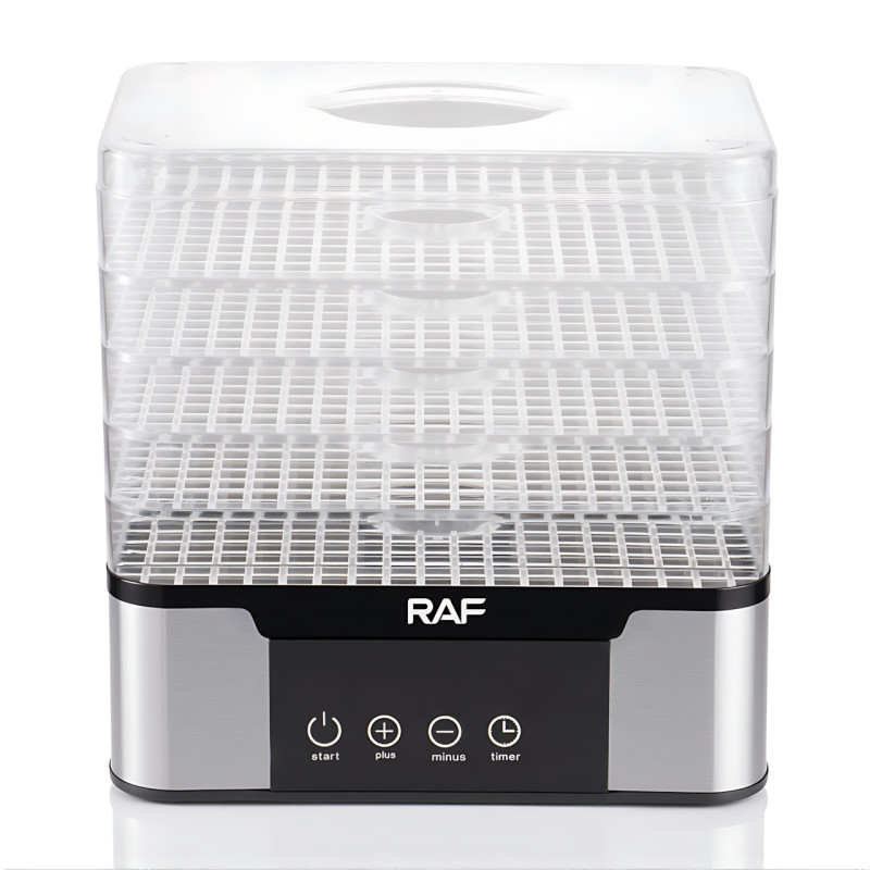 Дегидратор (сушилка) для фруктов RAF R.6801 350 Вт, 5 ярусов, регулировка температуры, нержавеющая сталь фото - 2