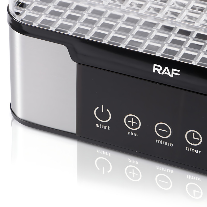 Дегидратор (сушилка) для фруктов RAF R.6801 350 Вт, 5 ярусов, регулировка температуры, нержавеющая сталь фото - 6