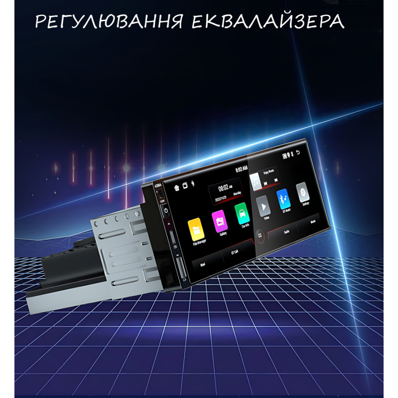 ​​​​​​​Автомагнитола 6288A 1din, на Android, 2/32Gb, 4х60W,с 6.9" экраном, GPS, WiFi, Dual Zone, Bluetooth фото - 5