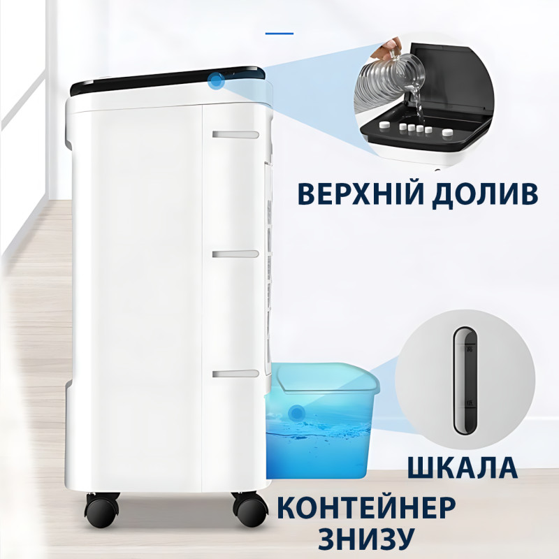 Климатический комплекс Crownberg CB-7853 4-в-1: кондиционер-охладитель, увлажнитель, вентилятор, очиститель фото - 3