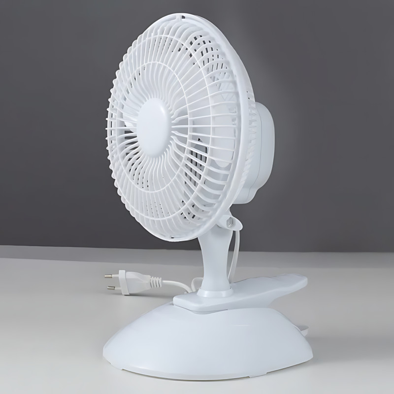 Настільний вентилятор MS-1623 Fan 2 в 1 з прищіпкою, 6" (15 см), 3 режими, поворот 90°, від 220 В фото - 8