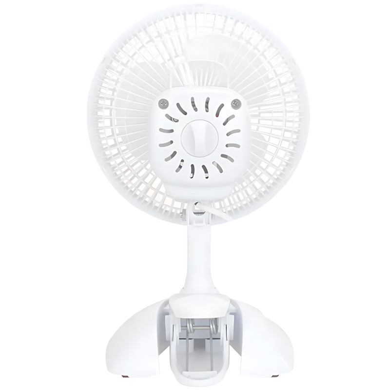 Настільний вентилятор MS-1623 Fan 2 в 1 з прищіпкою, 6" (15 см), 3 режими, поворот 90°, від 220 В фото - 5