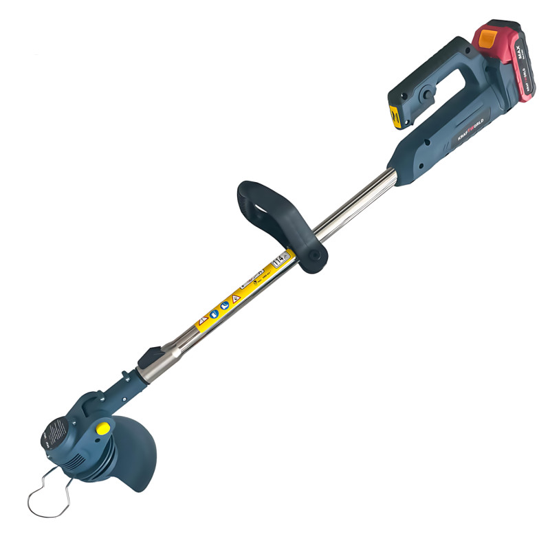 Набор 2 в 1 аккумуляторная коса + минипила сучкорез kraftworld kw2581, 48v, рез пилы 100 мм, обороты косы 8000 фото - 4