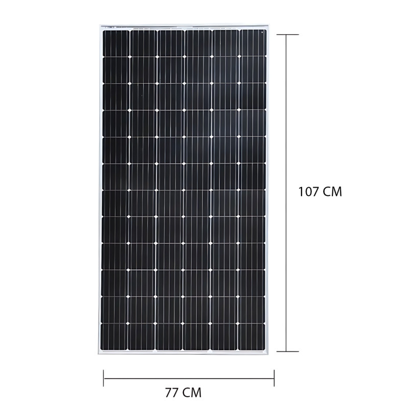 Солнечная панель WX-15000, 150 Вт, 18.24 В, 8.23 А — монокристаллическая, 107×77 см, для акб 24 В фото - 7