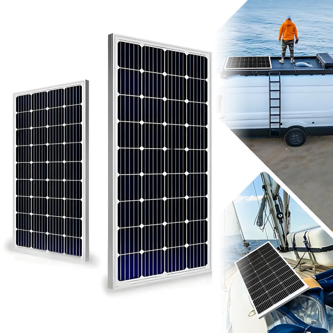 Солнечная панель WX-15000, 150 Вт, 18.24 В, 8.23 А — монокристаллическая, 107×77 см, для акб 24 В