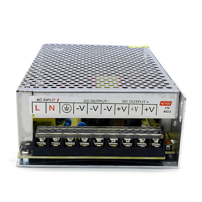 Адаптер живлення 12 V 20 A METAL, імпульсний блок живлення 220 В-12 В у перфорованому металевому корпусі, із захистом від КЗ фото - 4