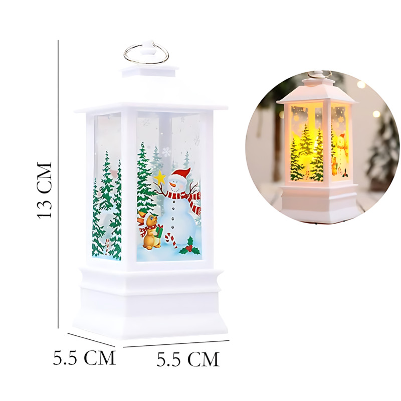 Ночник Рождественский &laquo;Фонарь&raquo; 13 см &mdash; LED-подсветка, декоративный светильник из ПВХ и акрила фото - 9