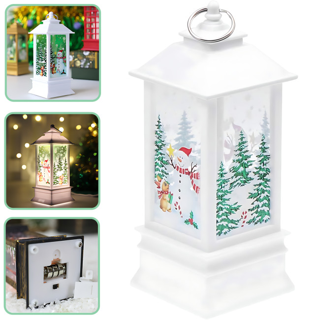 Ночник Рождественский &laquo;Фонарь&raquo; 13 см &mdash; LED-подсветка, декоративный светильник из ПВХ и акрила
