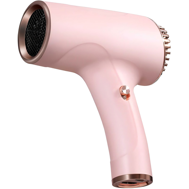 Бездротовий фен для волосся Portable Hair Dryer, 2600 mAh, 500 Вт, з гарячим і холодним обдувом та іонізацією фото - 2