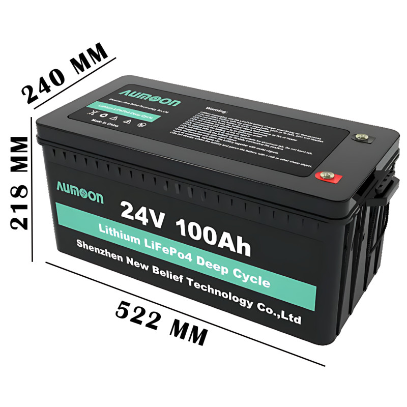 Аккумулятор ENERSUN LiFePO4 25,6В 100Ач 2,56кВт с Bluetooth і BMS для ДБЖ AUMOON фото - 7