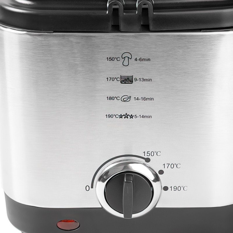 Фритюрниця Crownberg CB 5542 – 1.5 л, 1200 Вт, з антипригарним покриттям, терморегулятором від 0°С до 190°С фото - 7