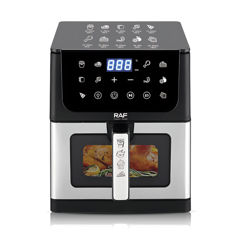 Аэрогриль Air Fryer RAF R.5290, 8 л, 1800 Вт, цифровое управление, LED-дисплей, 360° конвекция, гриль фото - 2