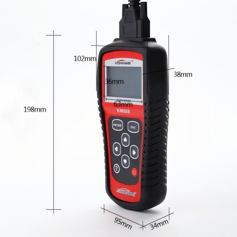 Автовихід OBDII/EOBD scanner KW 808, універсальний автомобільний сканер фото - 9