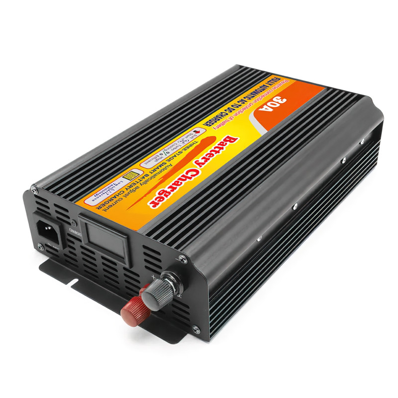 Зарядное устройство для автомобильного аккумулятора Wimpex WX-3050 с регулировкой силы тока, до 30 А, 220-12 В фото - 4