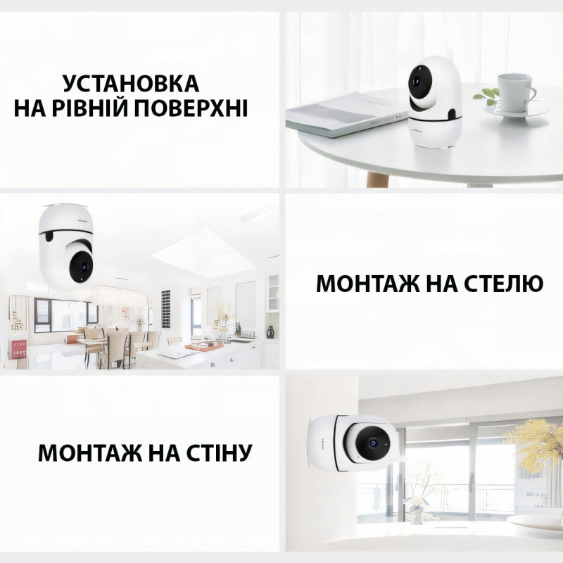 Бездротова Wi-Fi IP-камера Y13G з розпізнаванням облич, внутрішнє відеоспостереження, відео няня фото - 7