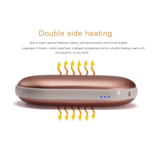 Портативное зарядное с подогревом рук Power bank heater 5200 mAh