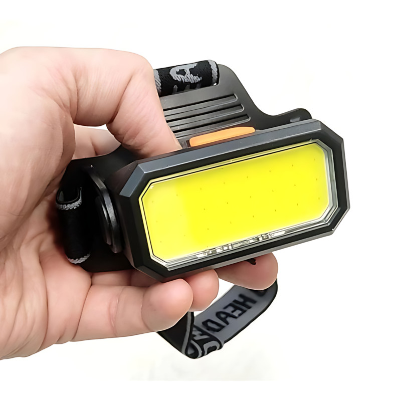 Налобный фонарь аккумуляторный Bailong BL-5120, с micro USB, белым и красным светом фото - 4