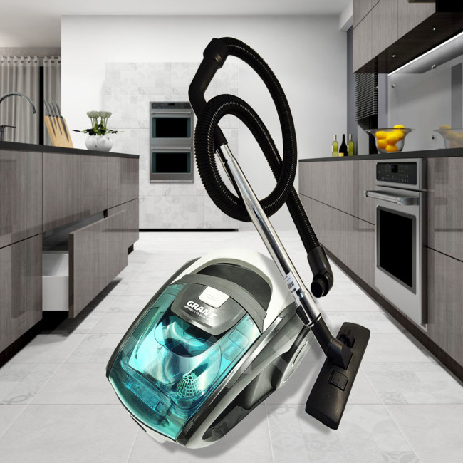 Пылесос для дома GRANT ROYAL BERG GT-1604 Голубой (3000W) циклический без мешка, Контейнерный для сухой уборки
