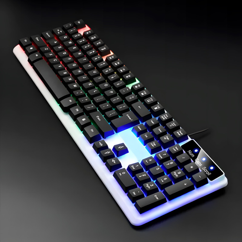 Комплект ігрової клавіатури + миші KEYBOARD KM-5003, C RGB-підсвіткою, фото - 3